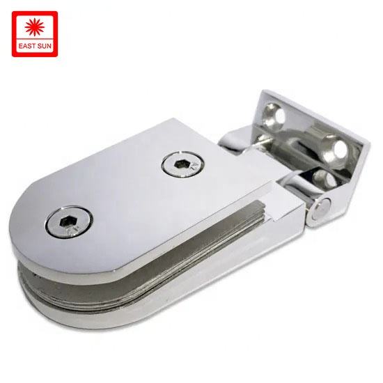 Charnières de porte de douche à charnière pivotante en verre en laiton à 90 degrés, design de mode