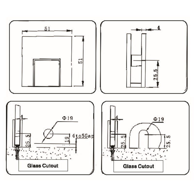 GBF-2001S-Pinces à verre
