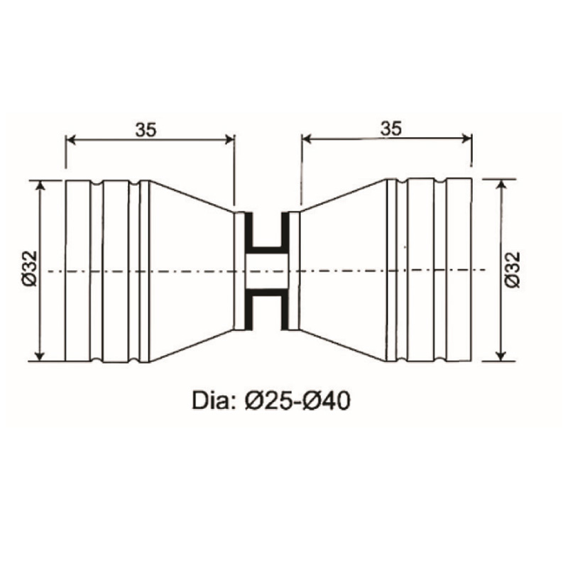 GDK-18- bouton de porte de douche