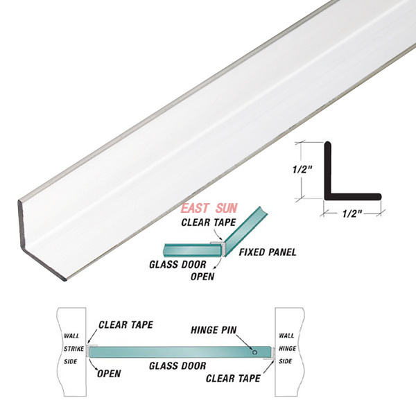 Montant d'angle en L avec ruban pré-appliqué 
