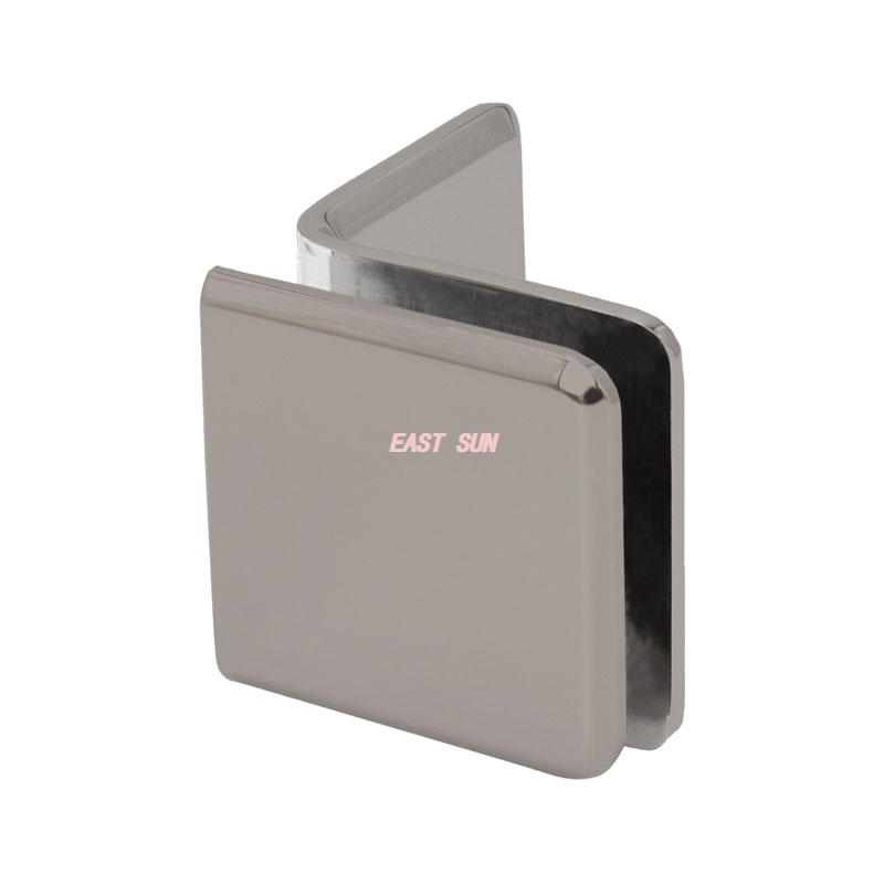 Pinces à verre à montage mural biseautées avec grand pied