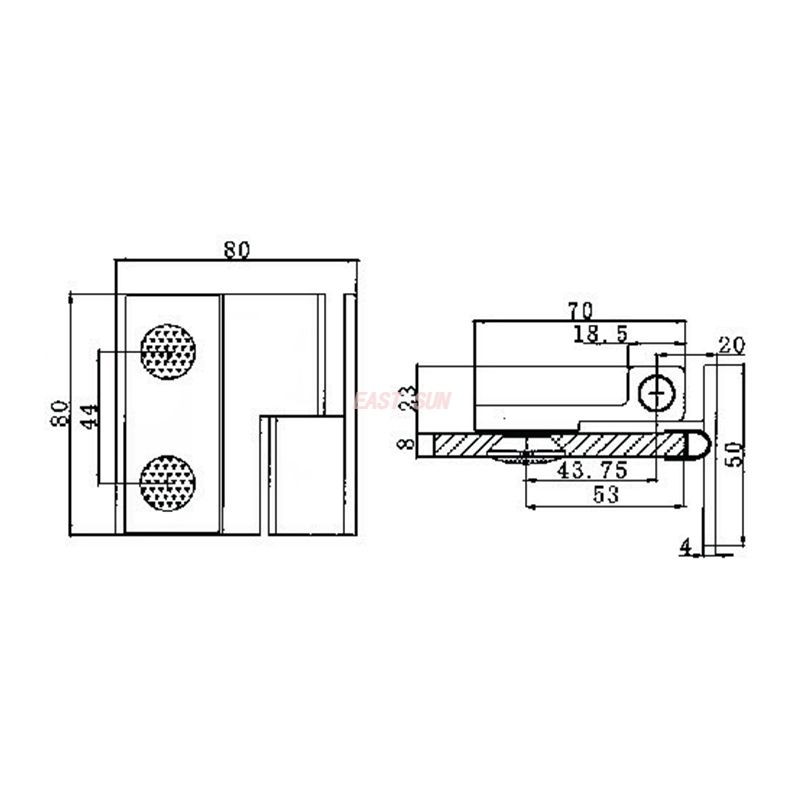 r&eacute;parer la charni&egrave;re de la porte de douche