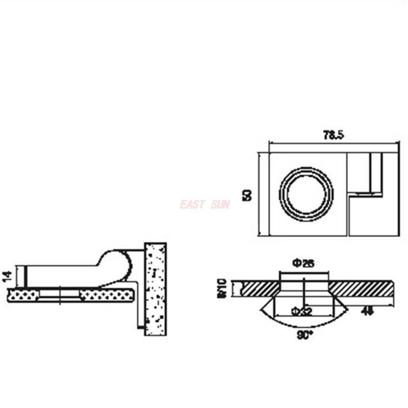 Charni&egrave;res de douche pliantes