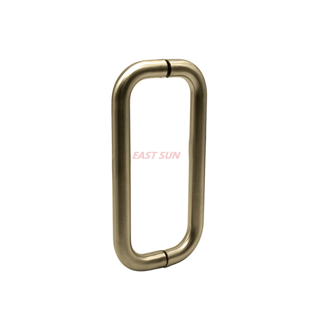 Poignées de porte de douche dos à dos solides de 6 po de diamètre de 3/4 po sans rondelles métalliques