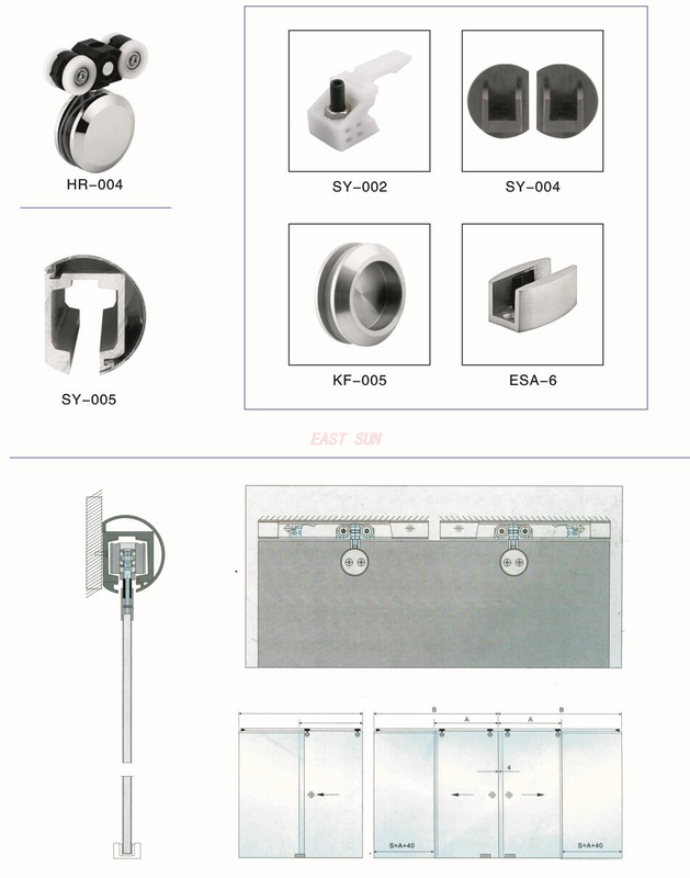 Systèmes coulissants Porte coulissante de bureau HR-004 SET