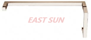 Barre porte-serviettes combinée de 6 pouces avec poignée de traction de 6 pouces, série SQ, noir mat, 24 pouces