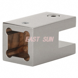  Support de barre de support à coins carrés pour verre de 3/8' à 1/2' d'épaisseur