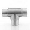 Raccord de Tube à 3 voies en acier inoxydable 304 316, connecteur de main courante croisée de balustrade de balcon