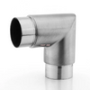 Connecteur de tuyau coudé de tube de main courante à 90 degrés en acier inoxydable pour garde-corps d'escalier