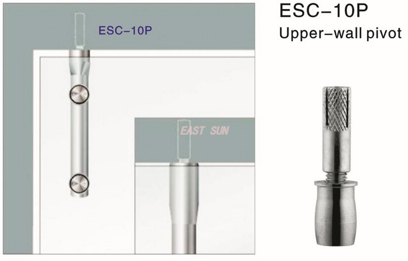 Porte pivotante en verre Pivot mural supérieur Dorma MAB