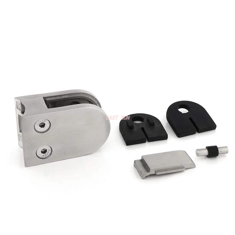 Raccords de balustrade sans cadre en acier inoxydable 304 316, pince à verre pour escalier, garde-corps en verre de balcon