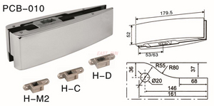 Raccords de patch pour porte pivotante Dorma PCB-010