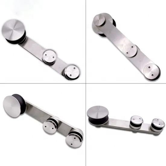 Système de porte coulissante en verre suspendu robuste