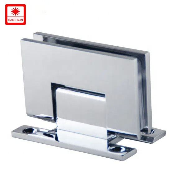 Charnière de porte de douche en verre chromé de type H à 90 degrés pour verre de 1/2″ à 3/8″