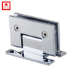 Charnière de porte de douche en verre chromé de type H à 90 degrés pour verre de 1/2″ à 3/8″