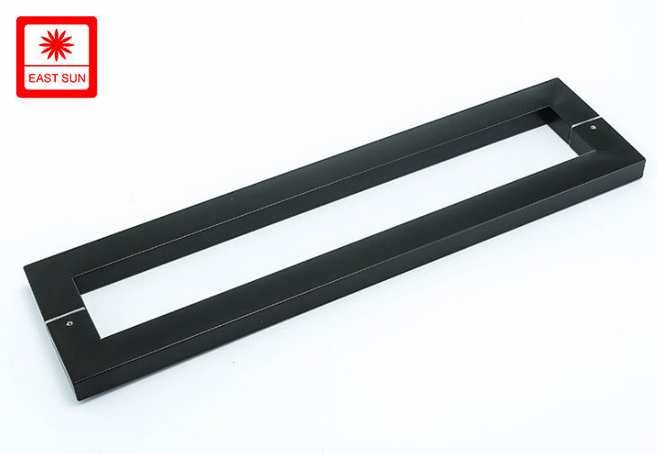 Poignée de traction carrée en acier inoxydable, accessoires de quincaillerie de porte en verre, quincaillerie de meubles, poignée de porte