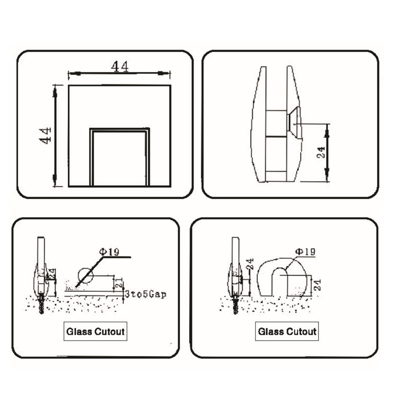 GBF-4001A-Pinces à verre