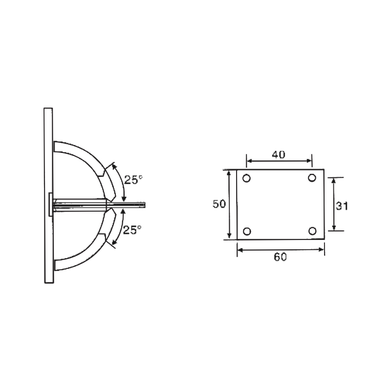 ESH-501-Charnières de porte de douche