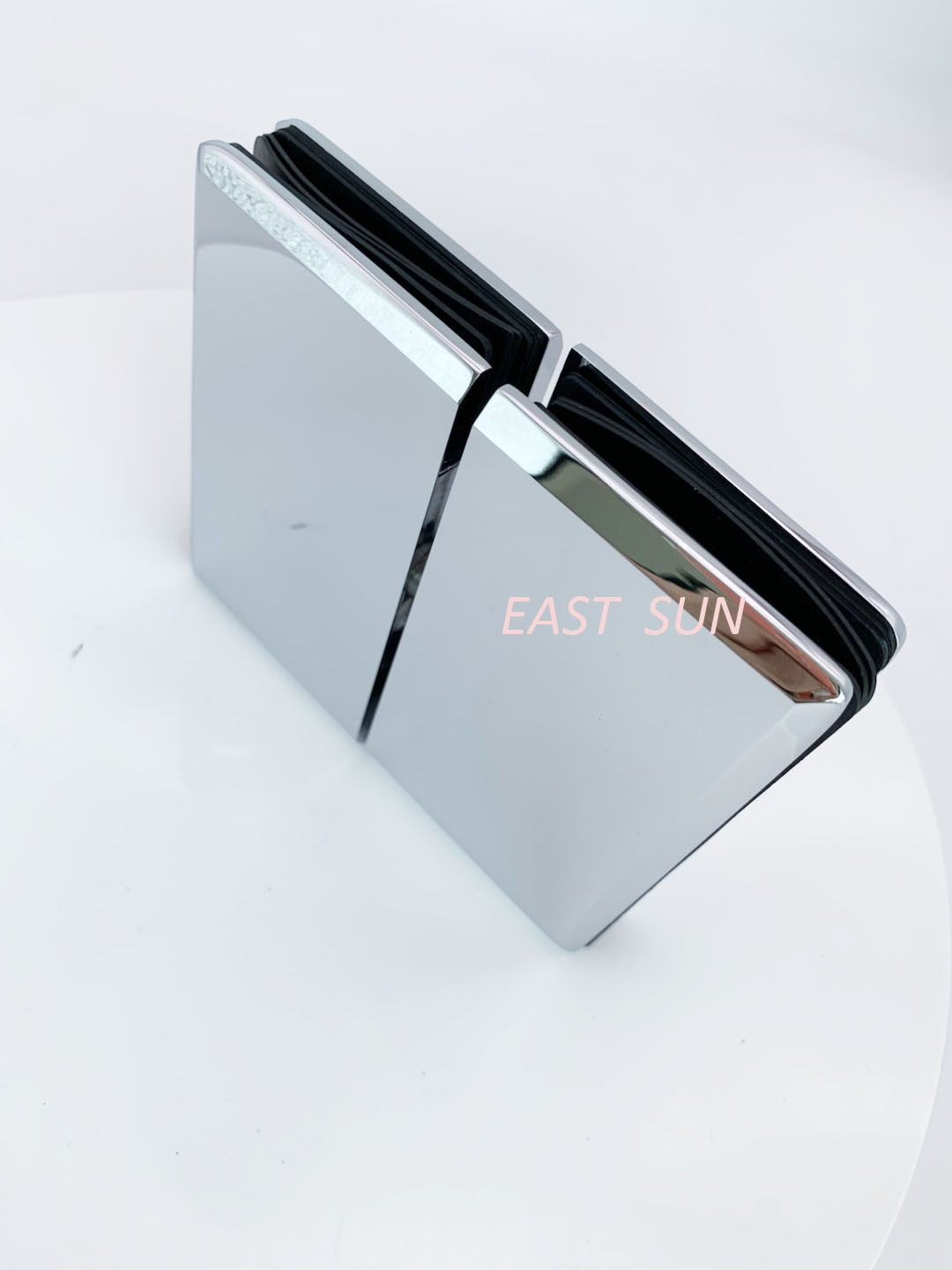 Charnière à montage verre-verre série Senior Prima, chrome poli