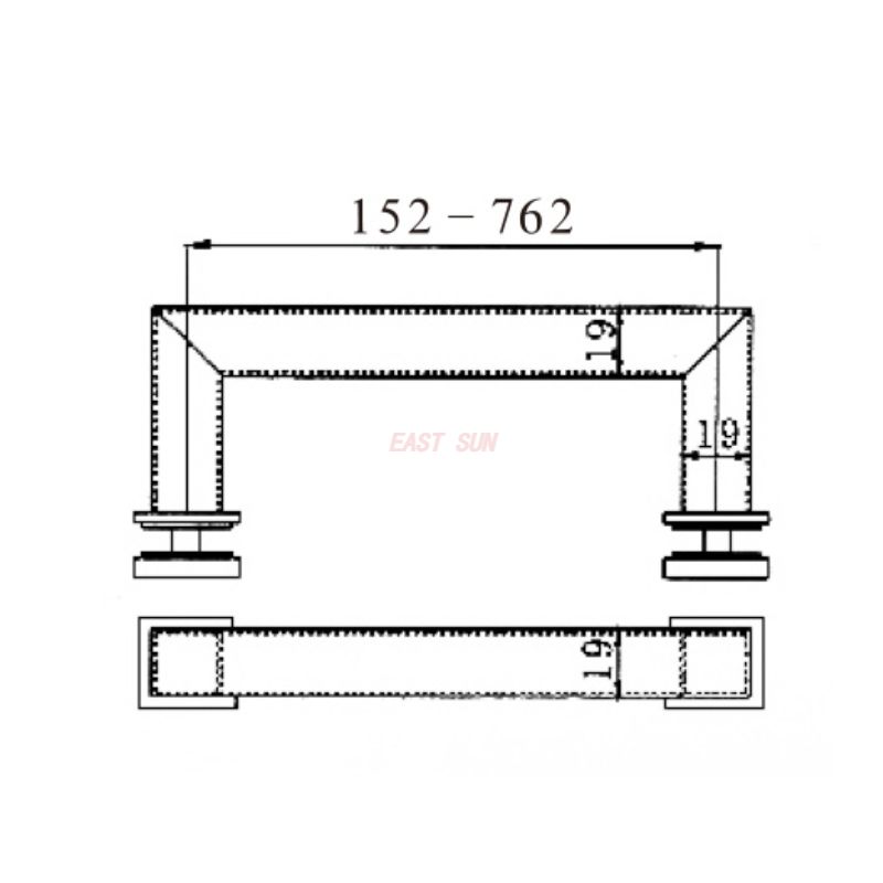 PH-062S-Poignées de porte de douche