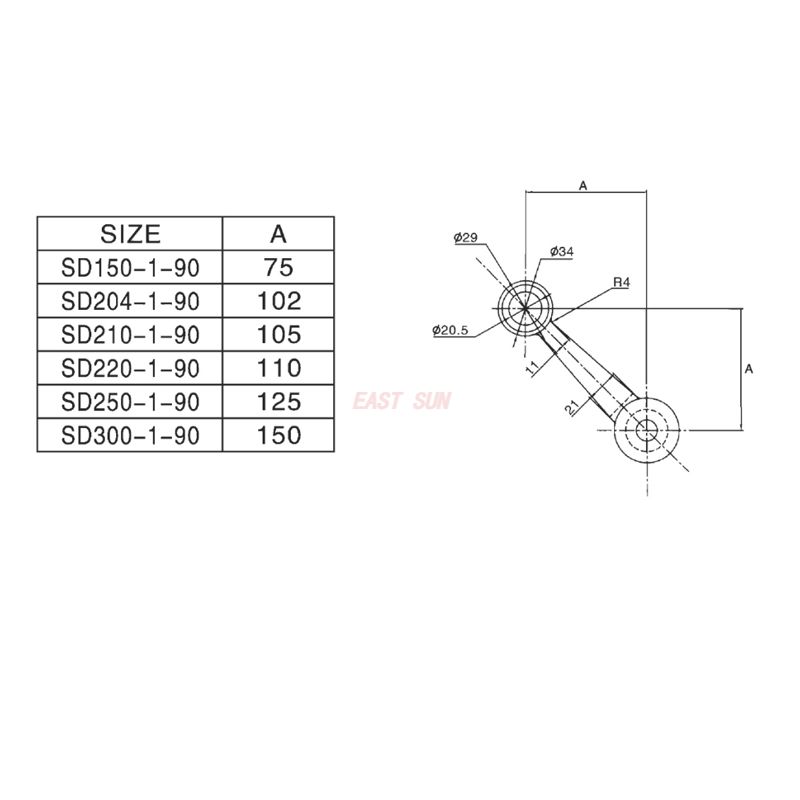 SD-204-1-90-Raccord araignée
