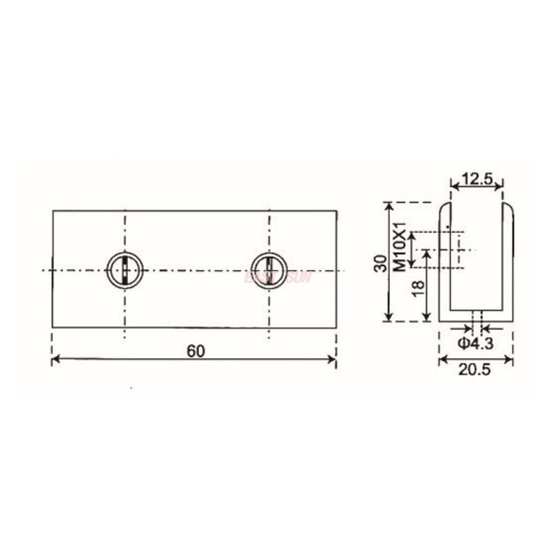Pinces &agrave; verre &agrave; 45 degr&eacute;s