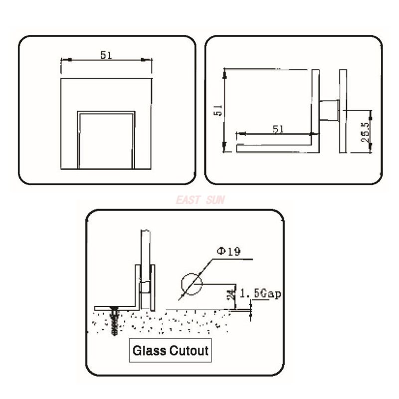 pinces &agrave; verre en nickel bross&eacute; 