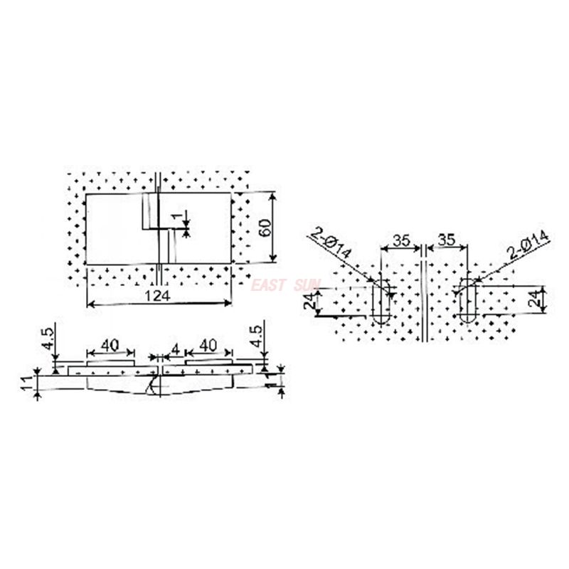 charni&egrave;res de porte de douche verre &agrave; verre