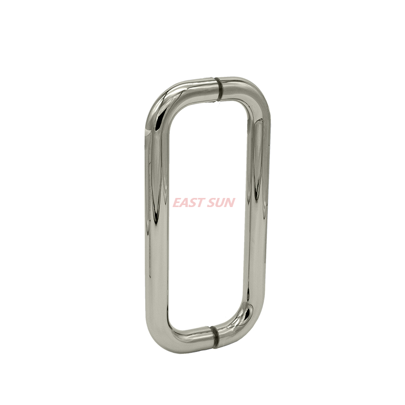 Poignées de porte de douche dos à dos solides de 6 po de diamètre de 3/4 po sans rondelles métalliques