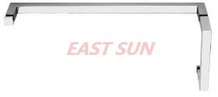 Barre porte-serviettes combinée de 6 pouces avec poignée de traction de 6 pouces, série SQ, noir mat, 24 pouces