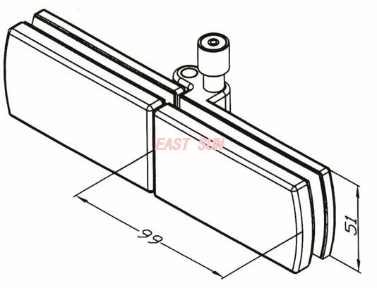 Charnière de porte pliante