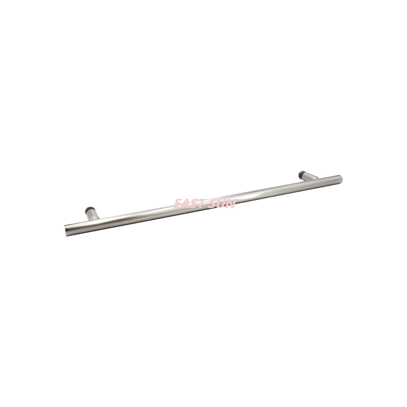 Barre d'appui ronde droite en acier inoxydable poli de 18 po