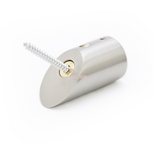 Support de montage mural en onglet à 45 degrés pour barre ronde