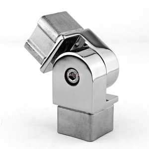 Connecteurs de garde-corps de balcon en acier inoxydable 304, moulage miroir, rond, Tube carré, connecteurs de garde-corps