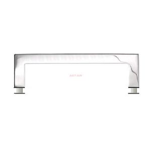 Barre d'appui carrée en onglet en acier inoxydable poli de 24 po