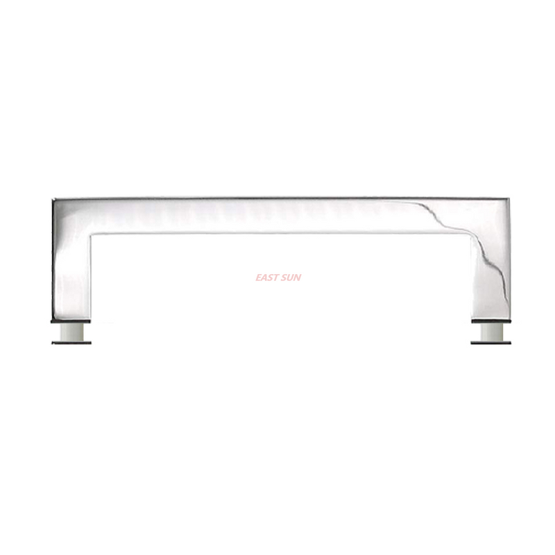 Barre d'appui carrée en onglet en acier inoxydable poli de 24 po