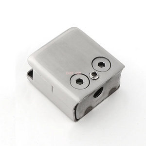  Raccords de balustrade 304 316, finition miroir, escalier carré, robinet en acier inoxydable, pince en verre pour garde-corps