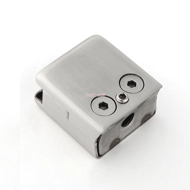  Raccords de balustrade 304 316, finition miroir, escalier carré, robinet en acier inoxydable, pince en verre pour garde-corps