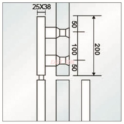 Serrures à poignée Serrures en verre PH-1011