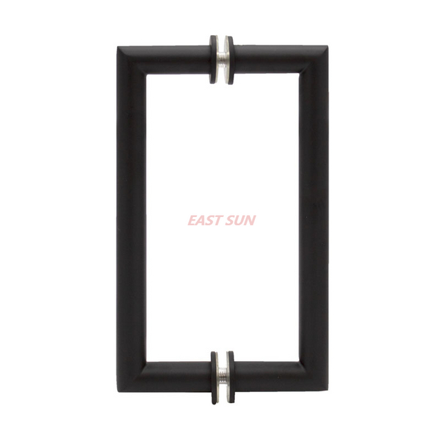 Poignée de traction dos à dos avec coin en onglet et tube rond série MT