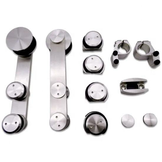 Système de porte coulissante en verre suspendu robuste