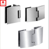 Charnières de porte de douche verre à verre pivotantes en zinc sans cadre pour verre 1/2″ – 3/8″