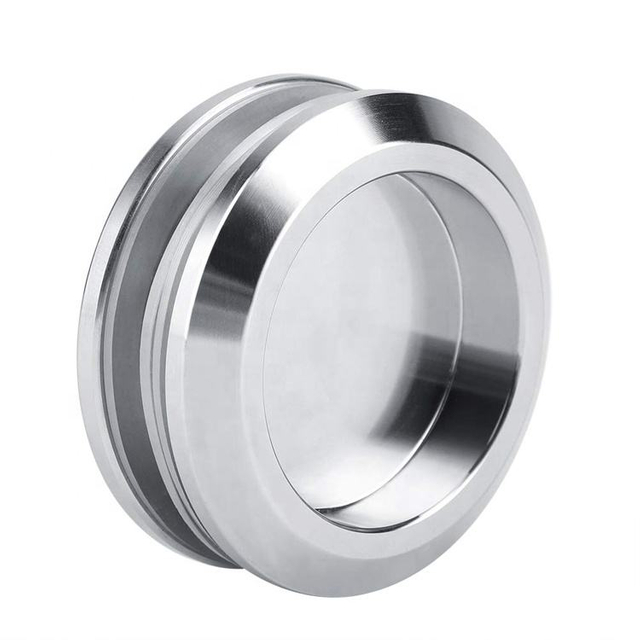 Poignée ronde de traction en verre de doigt de porte d'acier inoxydable pour le système de porte coulissante