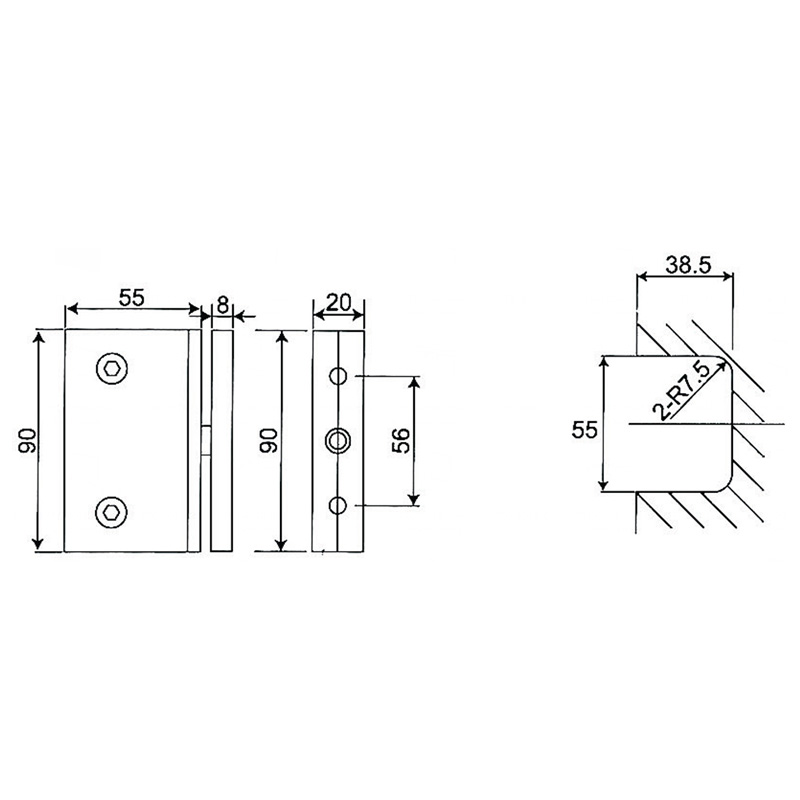 Série de portes pivotantes ESH-500A