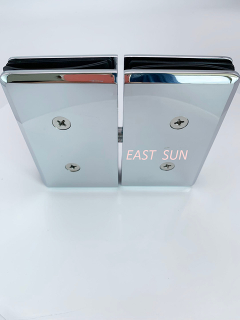 Charnière à montage verre-verre série Senior Prima, chrome poli