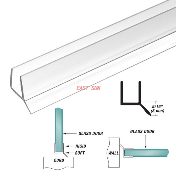 Sceller et essuyer (double duromètre) pour verre de 3/8 ' (10 mm)