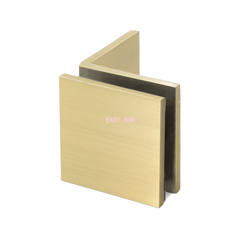 Pinces à verre carrées à montage mural avec grand pied