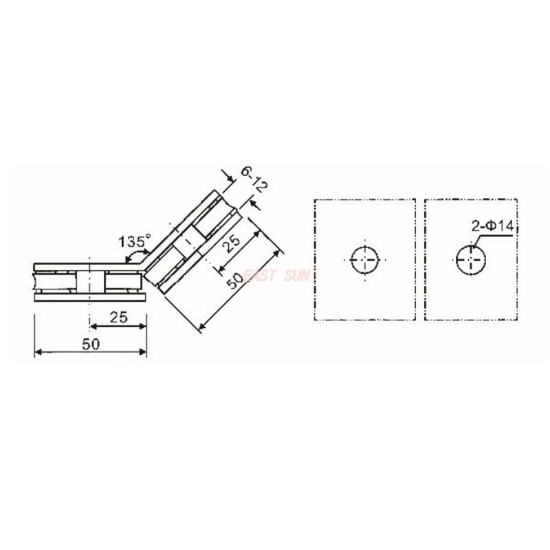 pinces &agrave; verre en acier inoxydable 