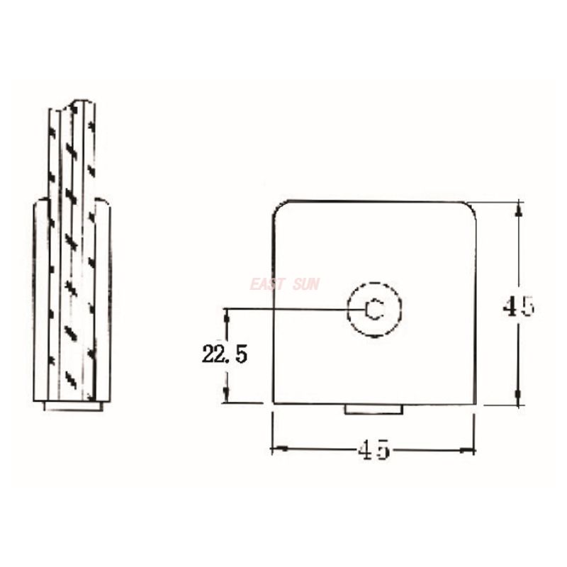 pince &agrave; verre fixe