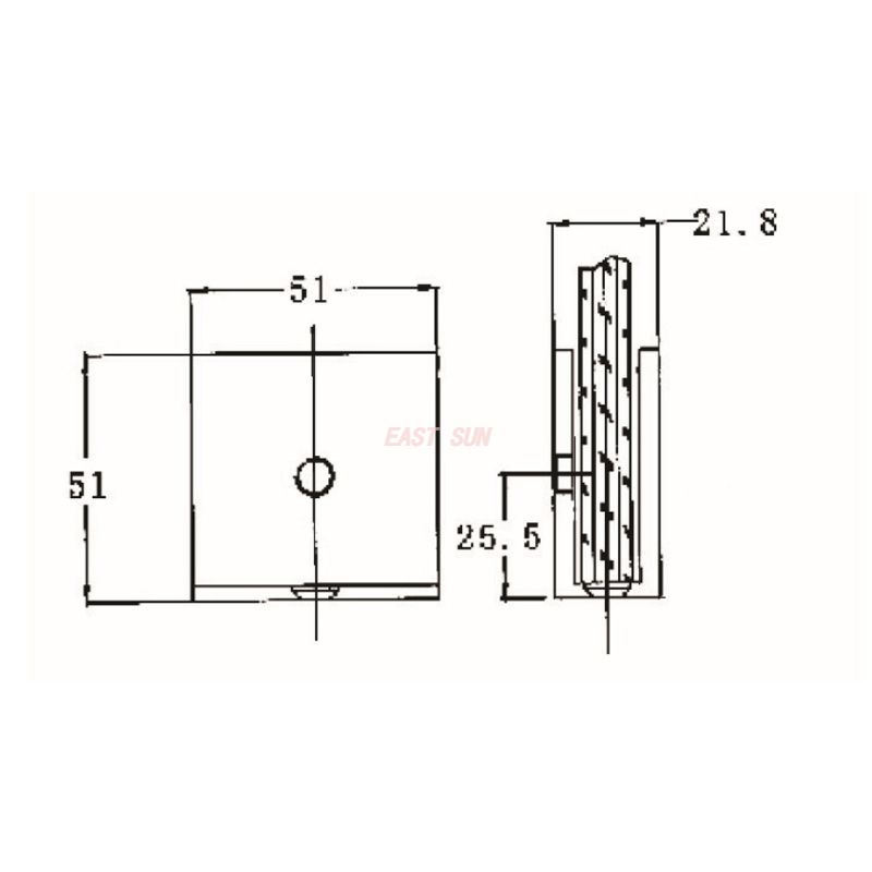 pinces de connecteur pour verre de balcon